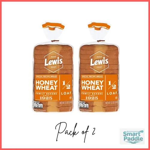 Lewis Bake Shop Honey Wheat Half Loaf Bread, 1/2 Loaf, 12 oz Pack of 2