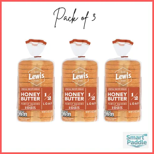 Lewis Bake Shop Honey Butter Half Loaf Bread, 1/2 Loaf, 12 oz Pack of 3