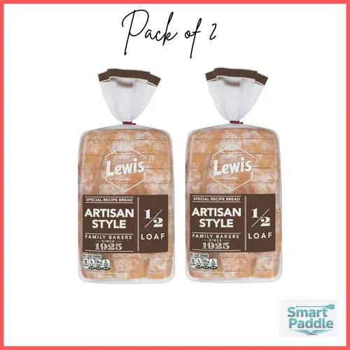 Lewis Bake Shop Artisan Style Half Loaf Bread, 1/2 Loaf, 12 oz Pack of 2