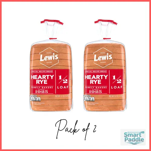 Lewis Bake Shop Hearty Rye Half Loaf Bread, 1/2 Loaf, 12 oz Pack of 2
