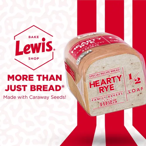 Lewis Bake Shop Hearty Rye Half Loaf Bread, 1/2 Loaf, 12 oz Pack of 2 thumbnail 3