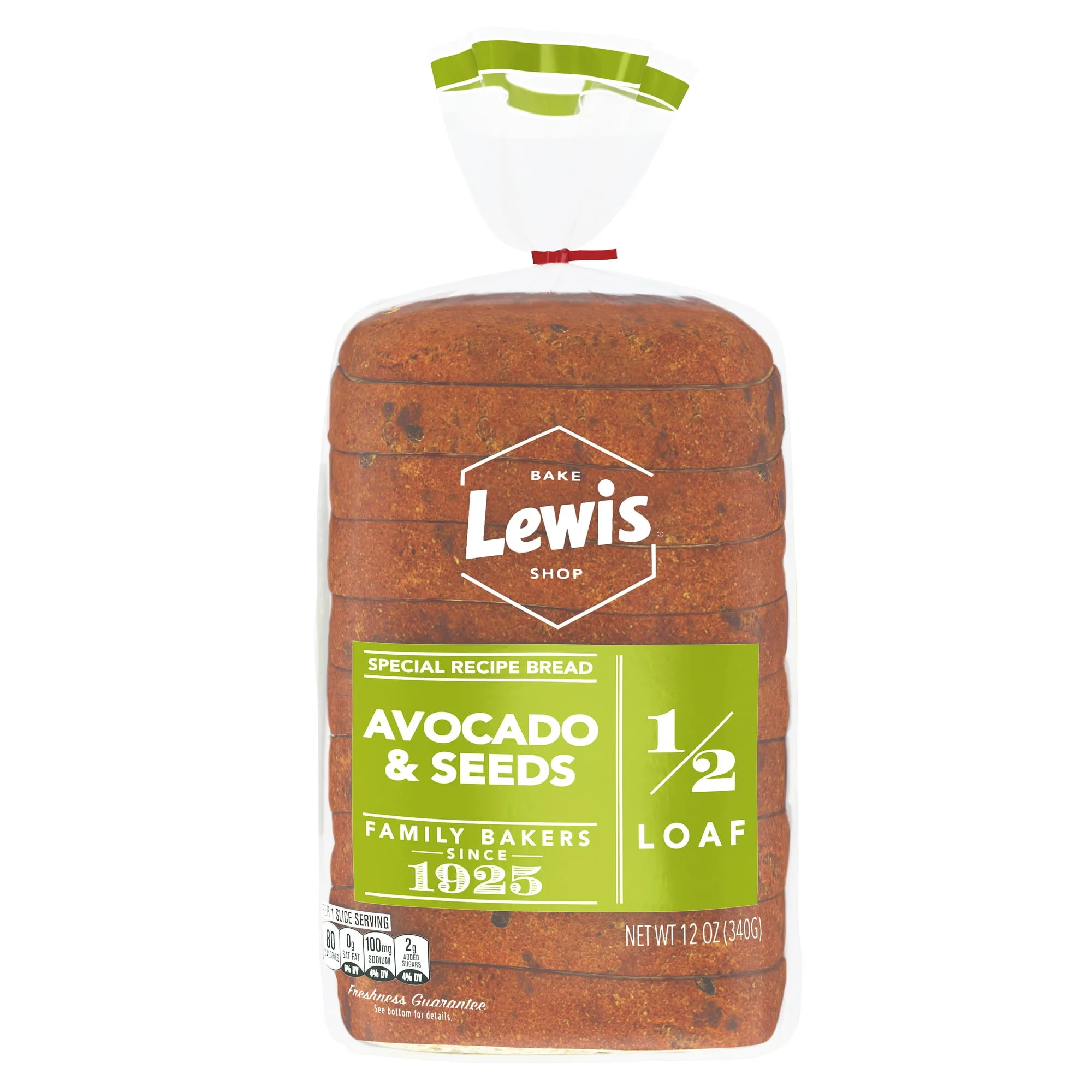 Lewis Bake Shop Avocado & Seeds Half Loaf Bread, 1/2 Loaf, 12 oz ...
