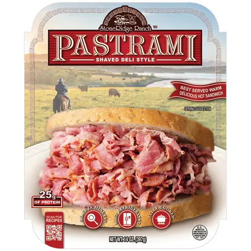Stoneridge Ranch Deli Shaved Pastrami 14oz Tray Pack