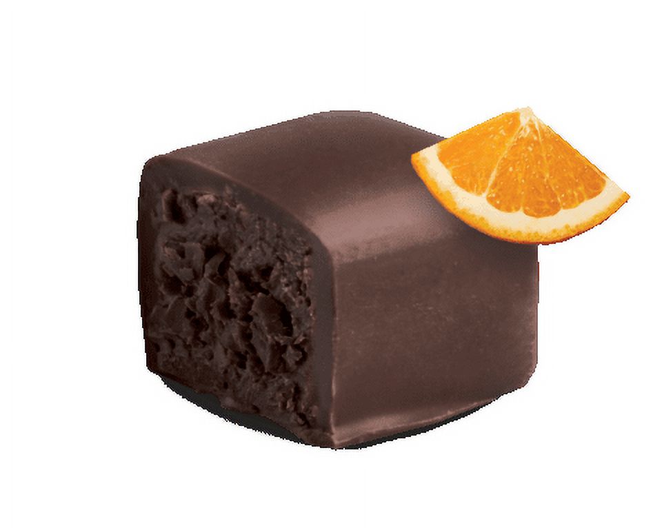 Orange Dark Chocolate Truffles (7 oz) | Sugar Free | 1/2g Net Carbs | Belgian Chocolate | Individually Wrapped thumbnail 2