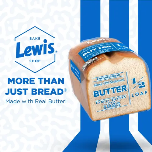 Lewis Bake Shop Butter White Half Loaf Bread, 1/2 Loaf, 12 oz Popular Pick thumbnail 2