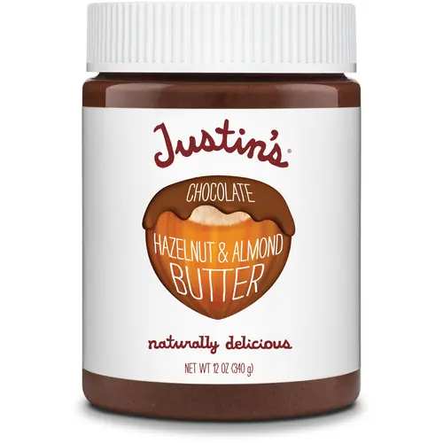JUSTIN'S No Stir, Gluten-Free Chocolate Hazelnut Almond Butter, 12 oz Plastic Jar thumbnail 3