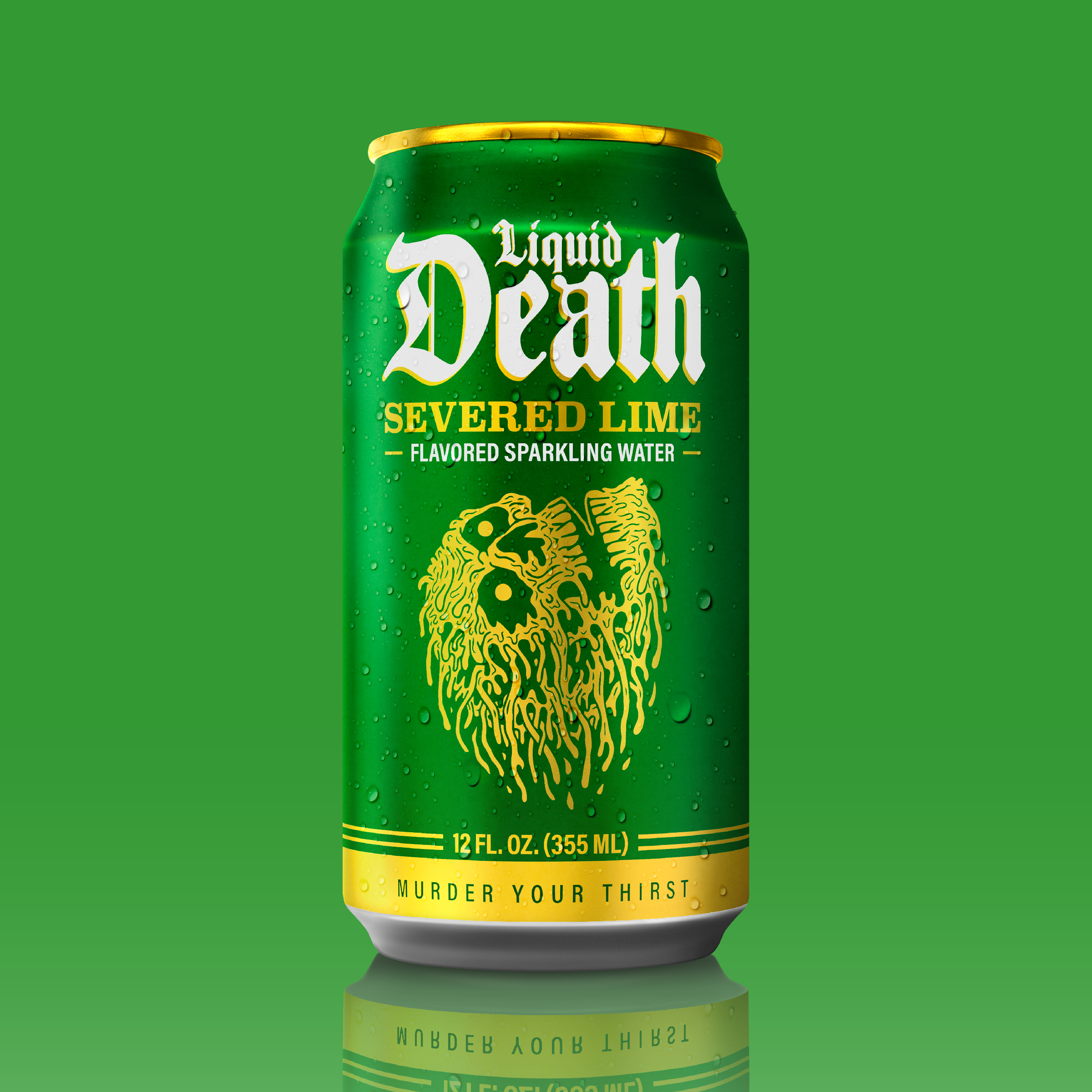 Liquid Death, Severed Lime, Lime-Flavored Sparkling Water, 6-Pack (12oz Cans), Low Calorie & No Artificial Sweeteners thumbnail 4