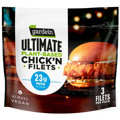 Gardein Ultimate Plant-Based Chick'n Filets, Vegan, 15 oz (Frozen)