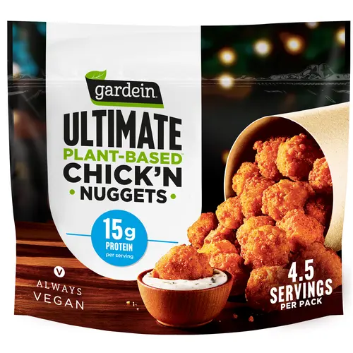 Gardein Ultimate Plant-Based Chick'n Nuggets, Vegan, 14.7 oz (Frozen)