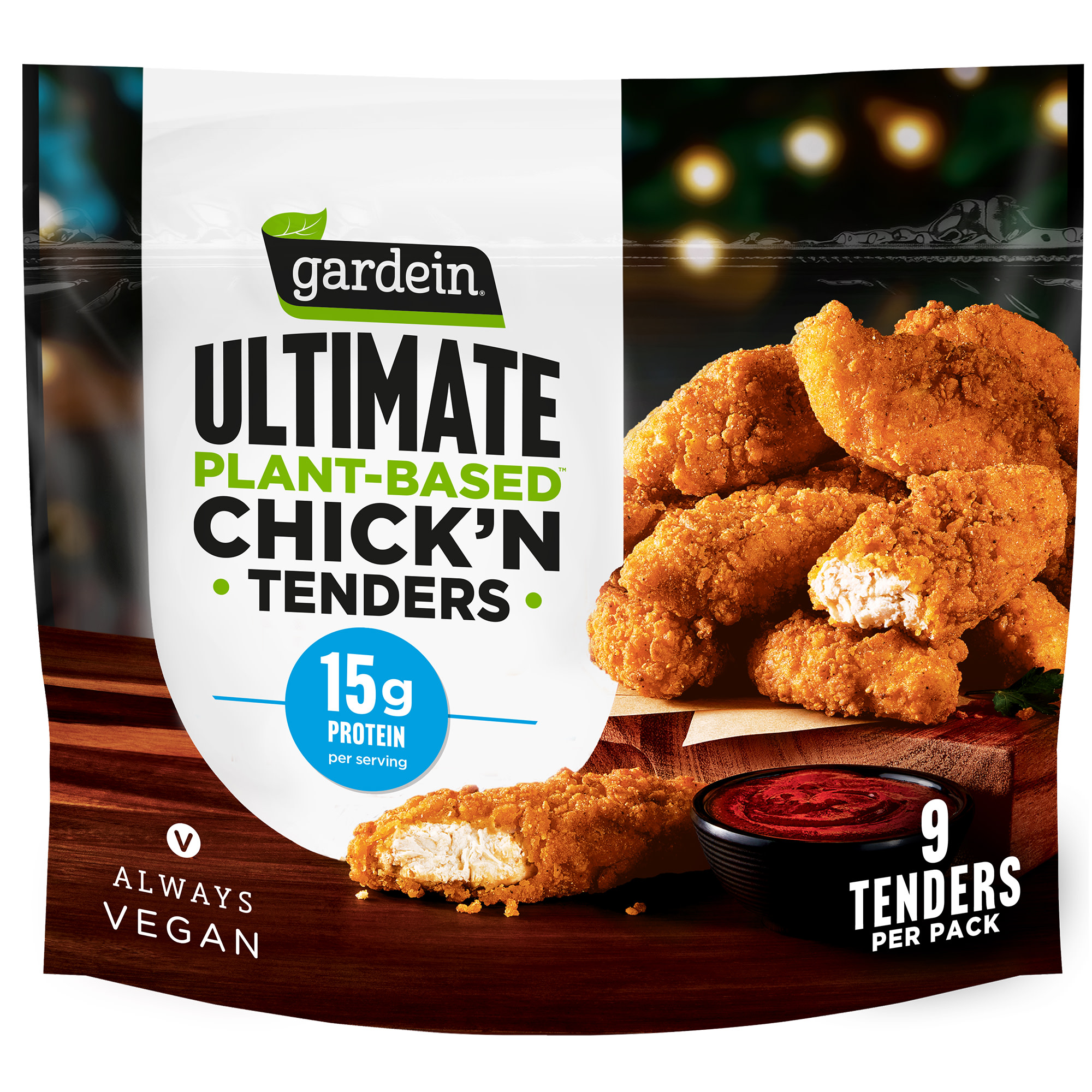 Gardein Ultimate Plant-Based Chick'n Tenders, Vegan, 15 oz (Frozen)