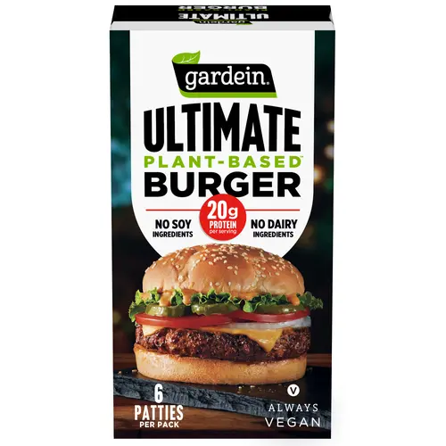 Gardein Ultimate Plant-Based Burger, Vegan, 24 oz (Frozen)