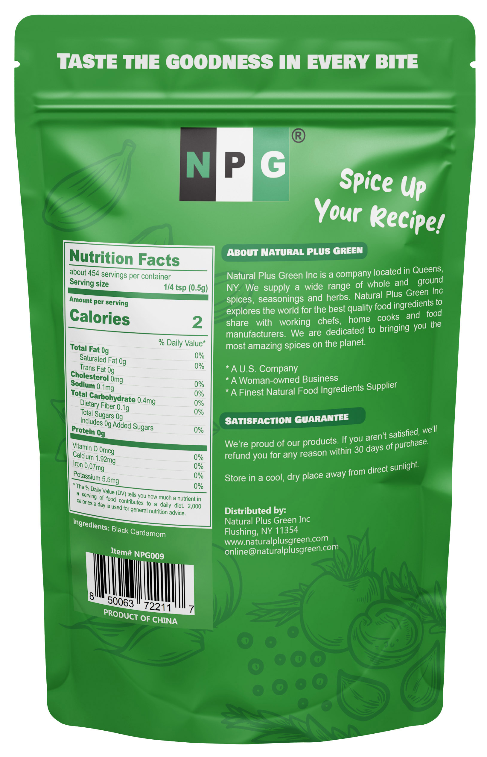 NPG Premium Black Cardamom Pods Whole Tsao Ko/Cao Guo 8 Ounces, Plump, Large, and Firm Brown Cardamom Seed Pods, All Natural Non thumbnail 3