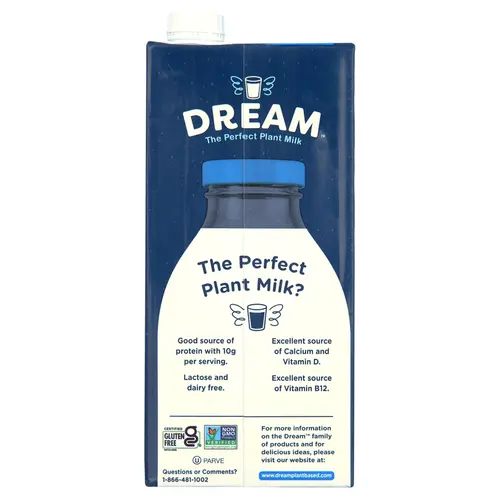 Soy Dream Organic Enriched Original Soymilk, Shelf-Stable, 32 fl. oz. (Pack Count 1) thumbnail 4