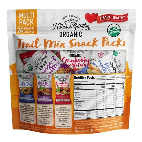 Nature's Garden Organic Trail Mix Snack Packs thumbnail 2