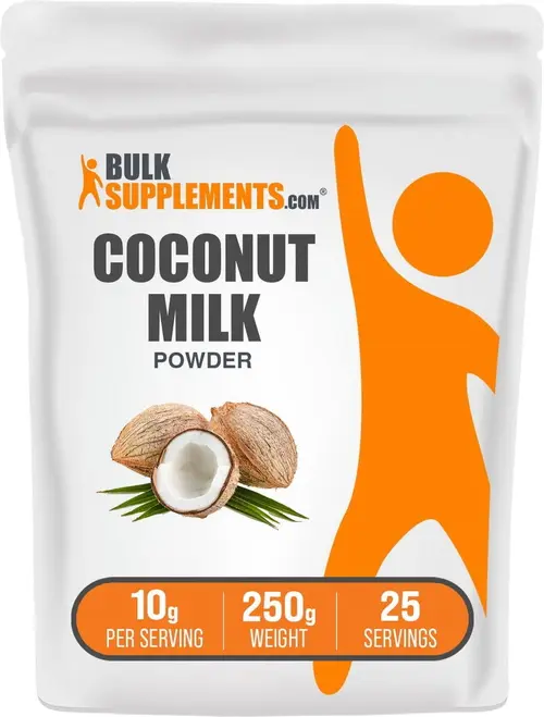 BulkSupplements Coconut Milk Powder - 10g per Serving - 250 Grams (8.8 oz) - 25 Servings