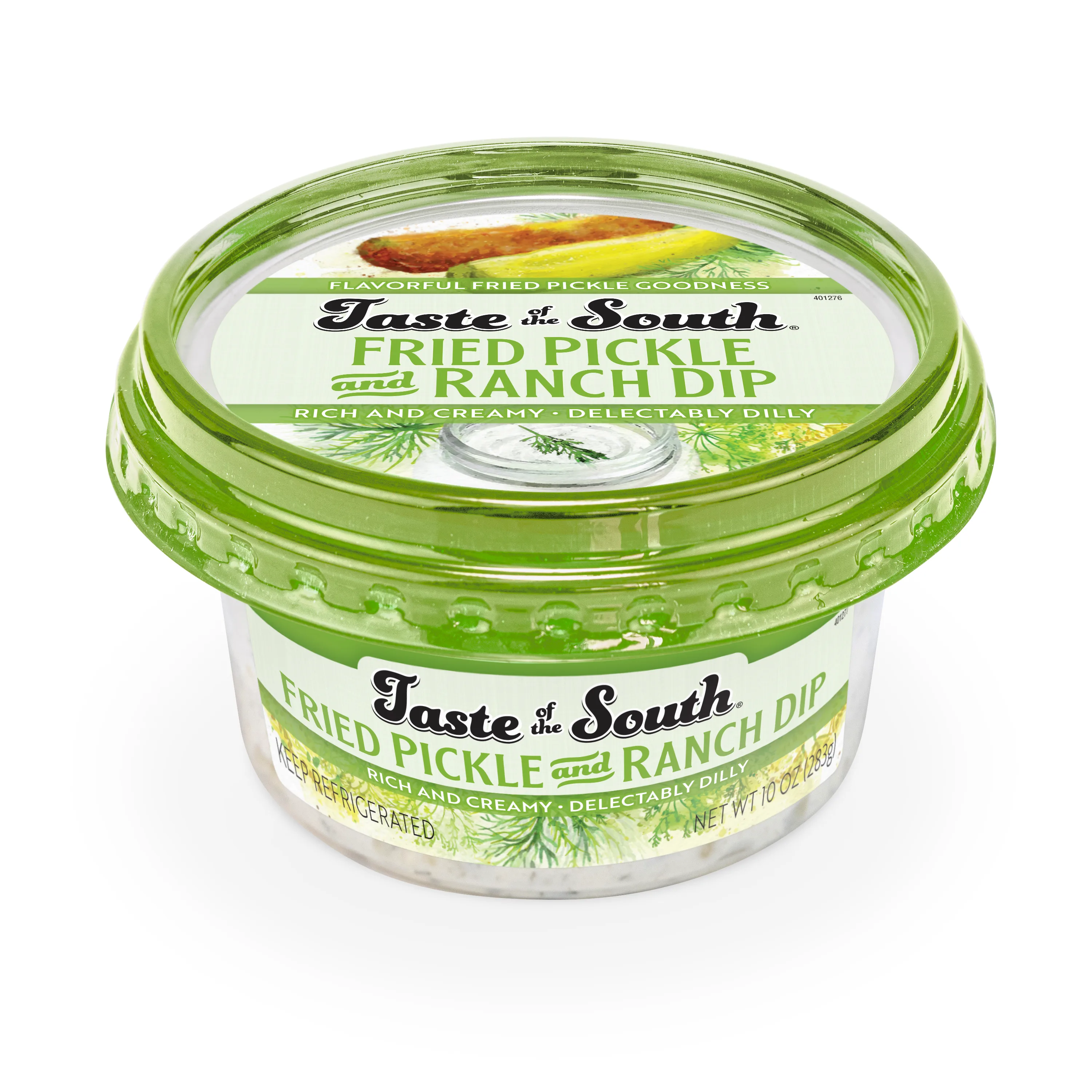 Taste of the South Fried Pickle & Ranch Dip, 10 oz (Refrigerated, Tub, Spread)