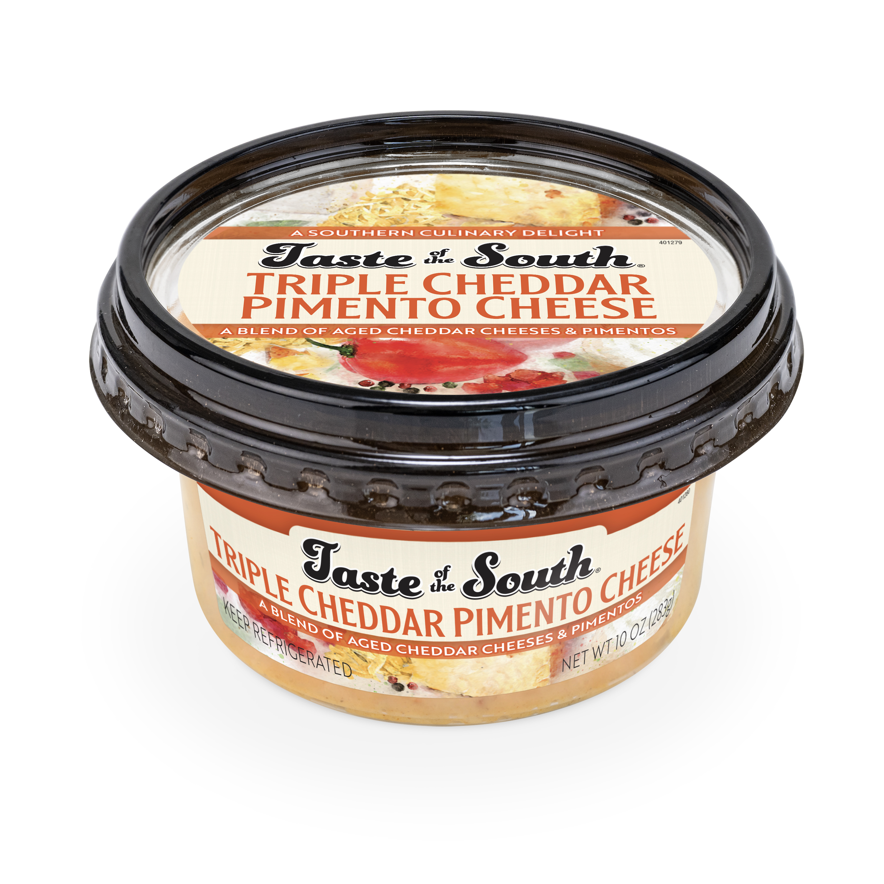 Taste of the South Triple Cheddar Pimento Cheese, 10 oz (Tub, Spread, Refrigerated)