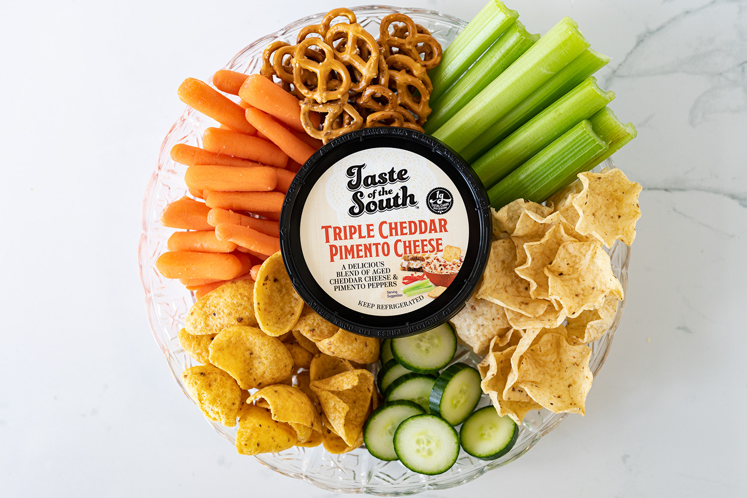 Taste of the South Triple Cheddar Pimento Cheese, 10 oz (Tub, Spread, Refrigerated) thumbnail 3