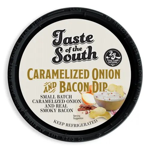 Taste of the South Caramelized Onion & Bacon Dip, 10 oz (Refrigerated, Tub, Spread) thumbnail 2