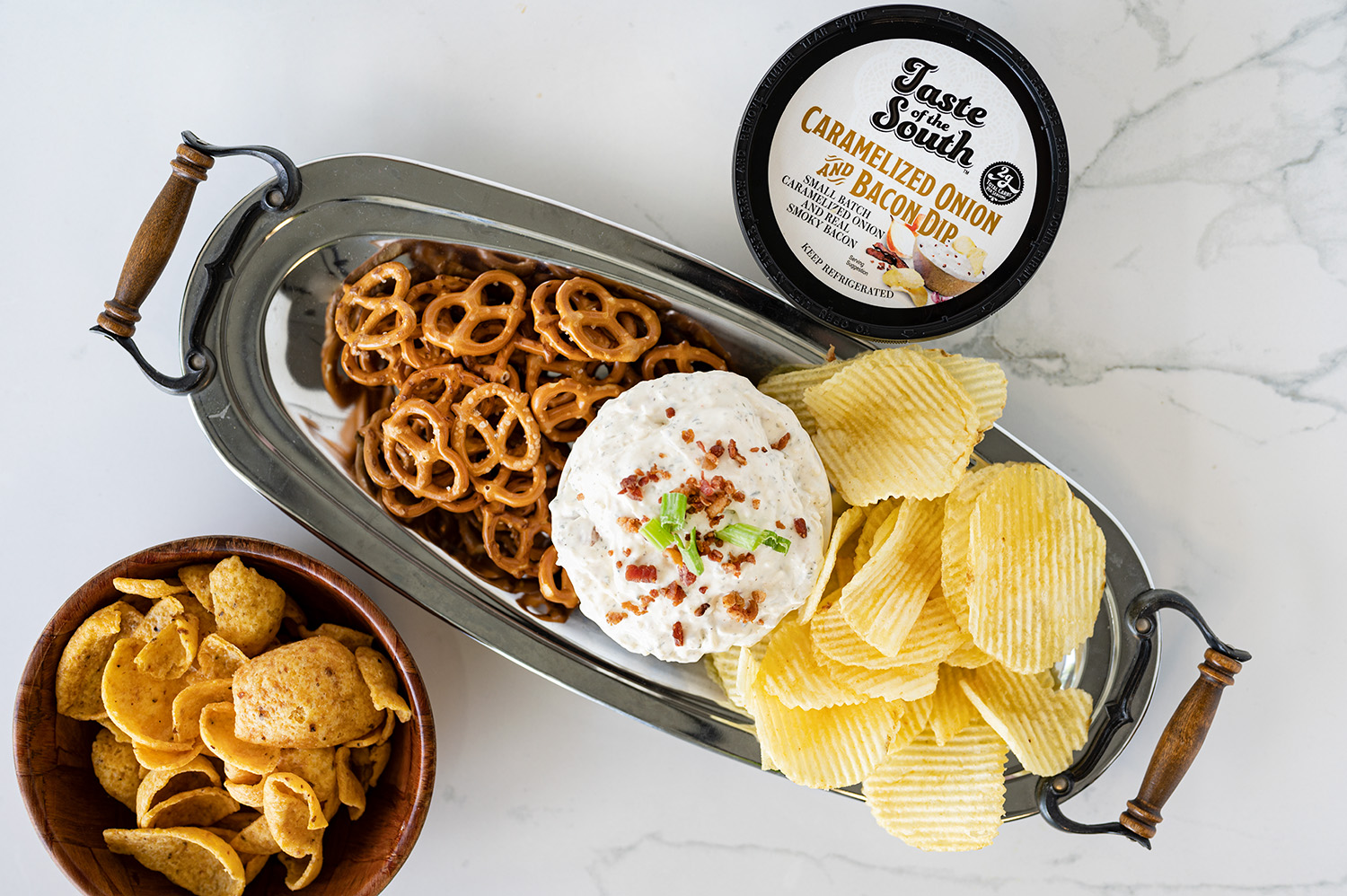 Taste of the South Caramelized Onion & Bacon Dip, 10 oz (Refrigerated, Tub, Spread) thumbnail 3