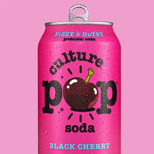 Culture Pop Soda Black Cherry, Probiotic Soda, 12fl oz thumbnail 4