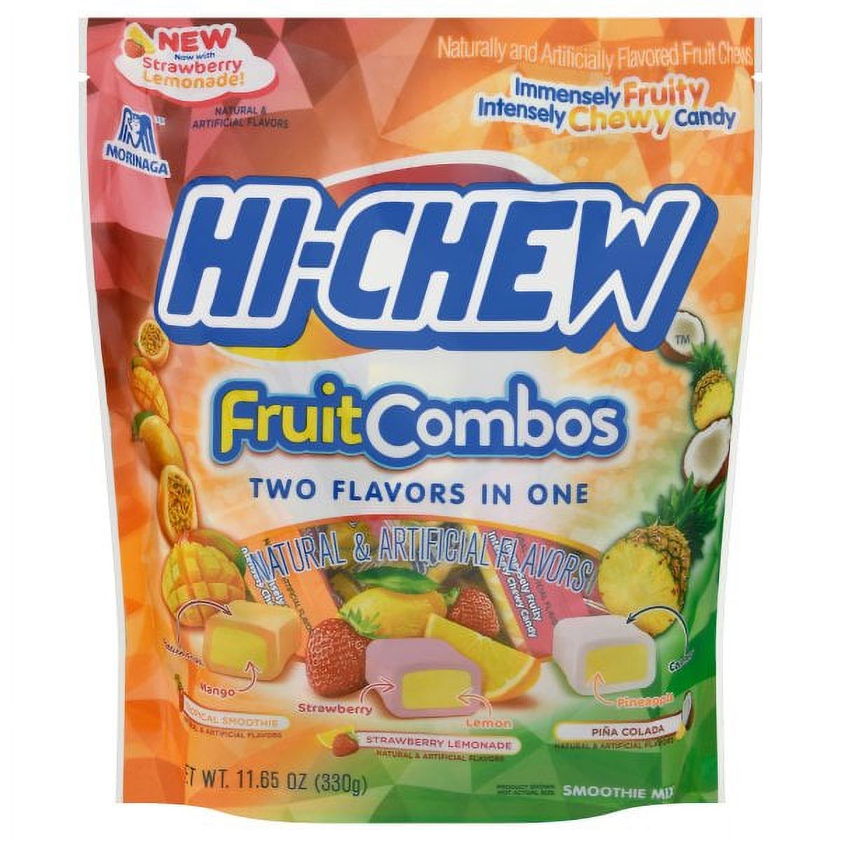 6010586 CHEWY CDY FRT MX 11.65OZ Morinaga Hi-Chew Fruit Combo Mix Chewy Candy 11.65 oz