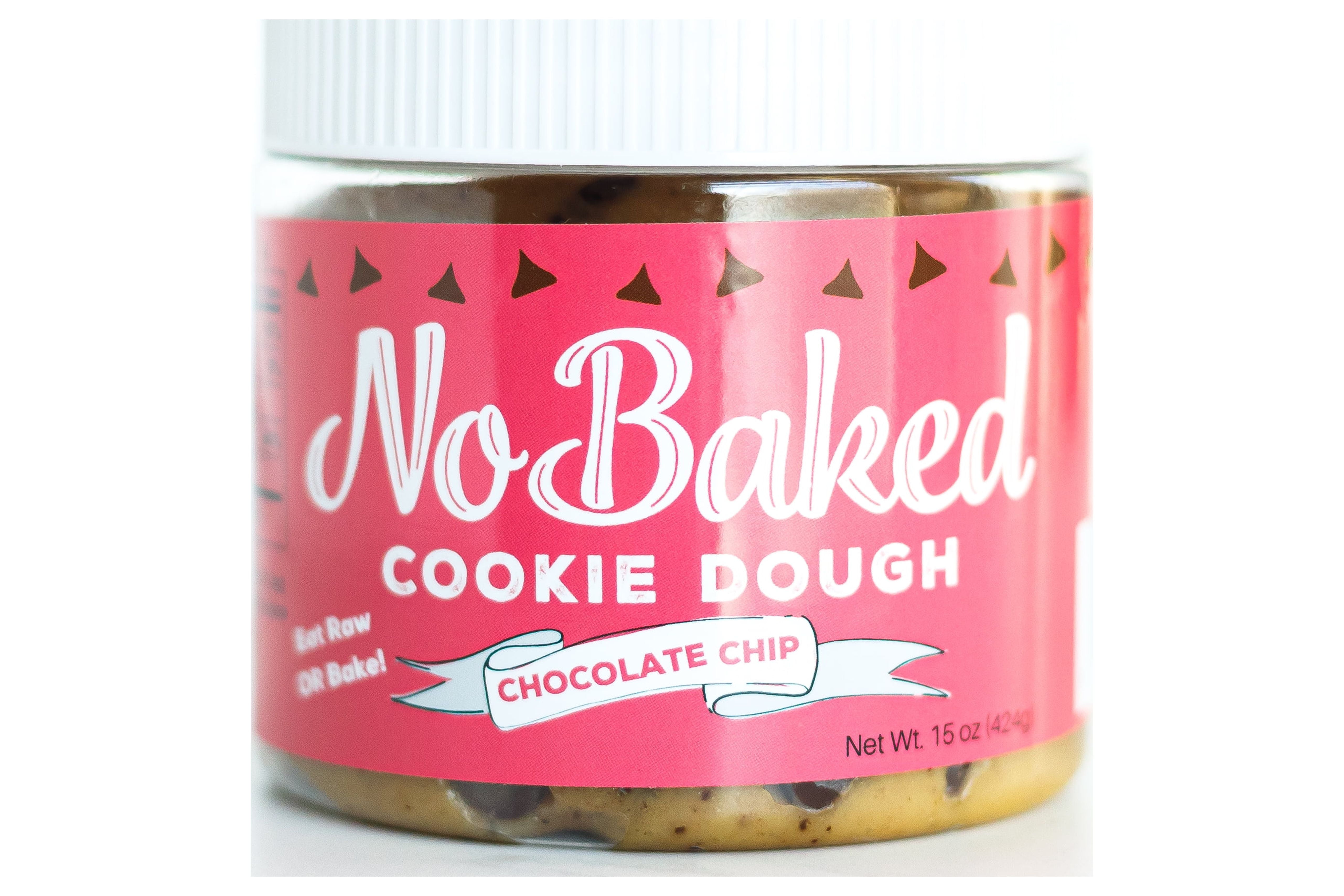 NoBaked Edible, Bake-able Chocolate Chip Cookie Dough (Two Pack)