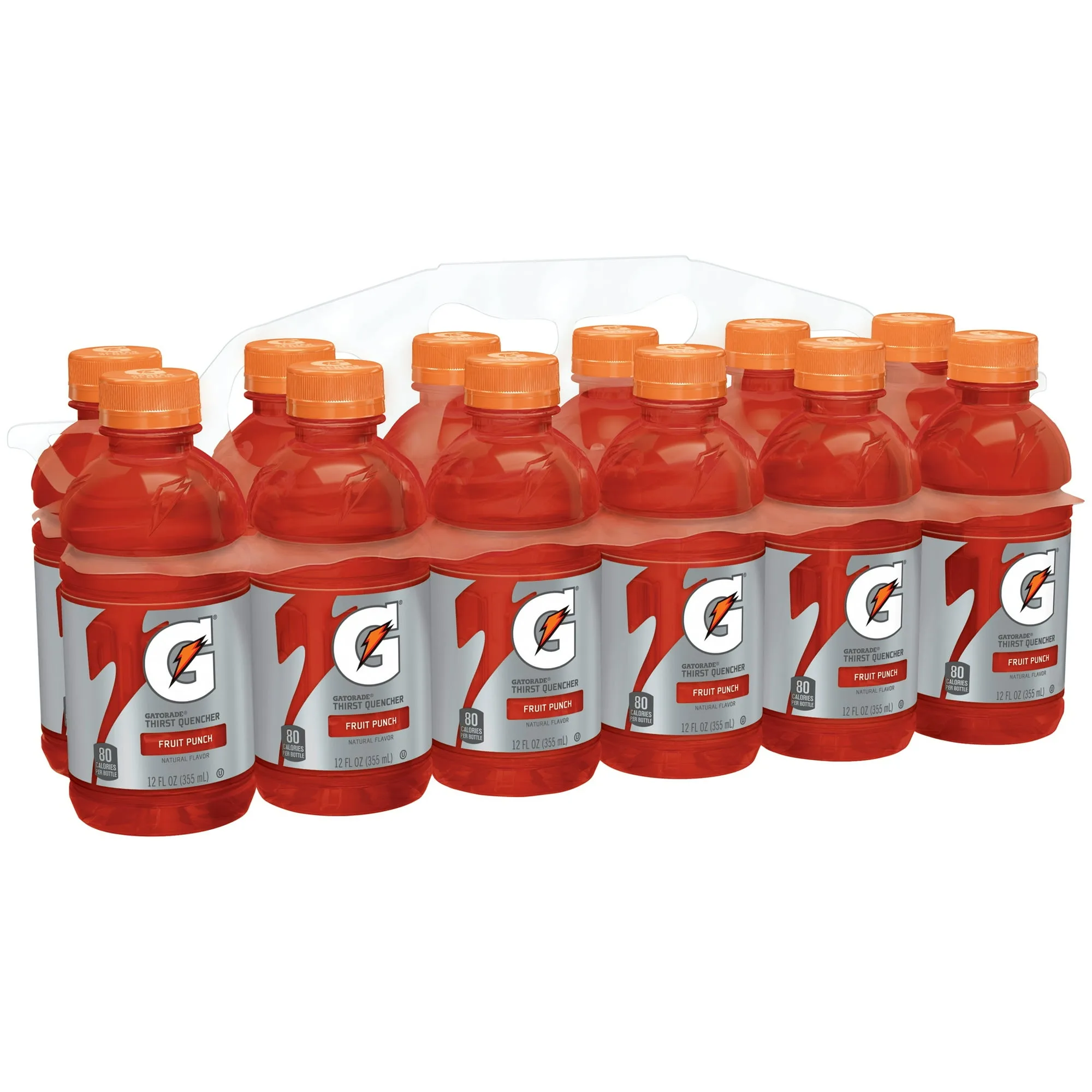 Gatorade Thirst Quencher, Fruit Punch Sports Drinks, 12 fl oz, 12 Count Bottles