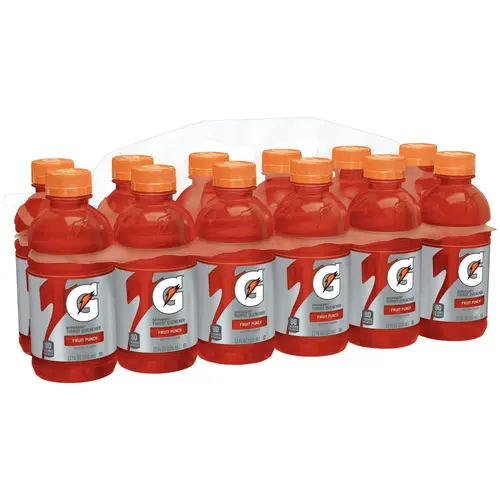 Gatorade Thirst Quencher, Fruit Punch Sports Drinks, 12 fl oz, 12 Count Bottles