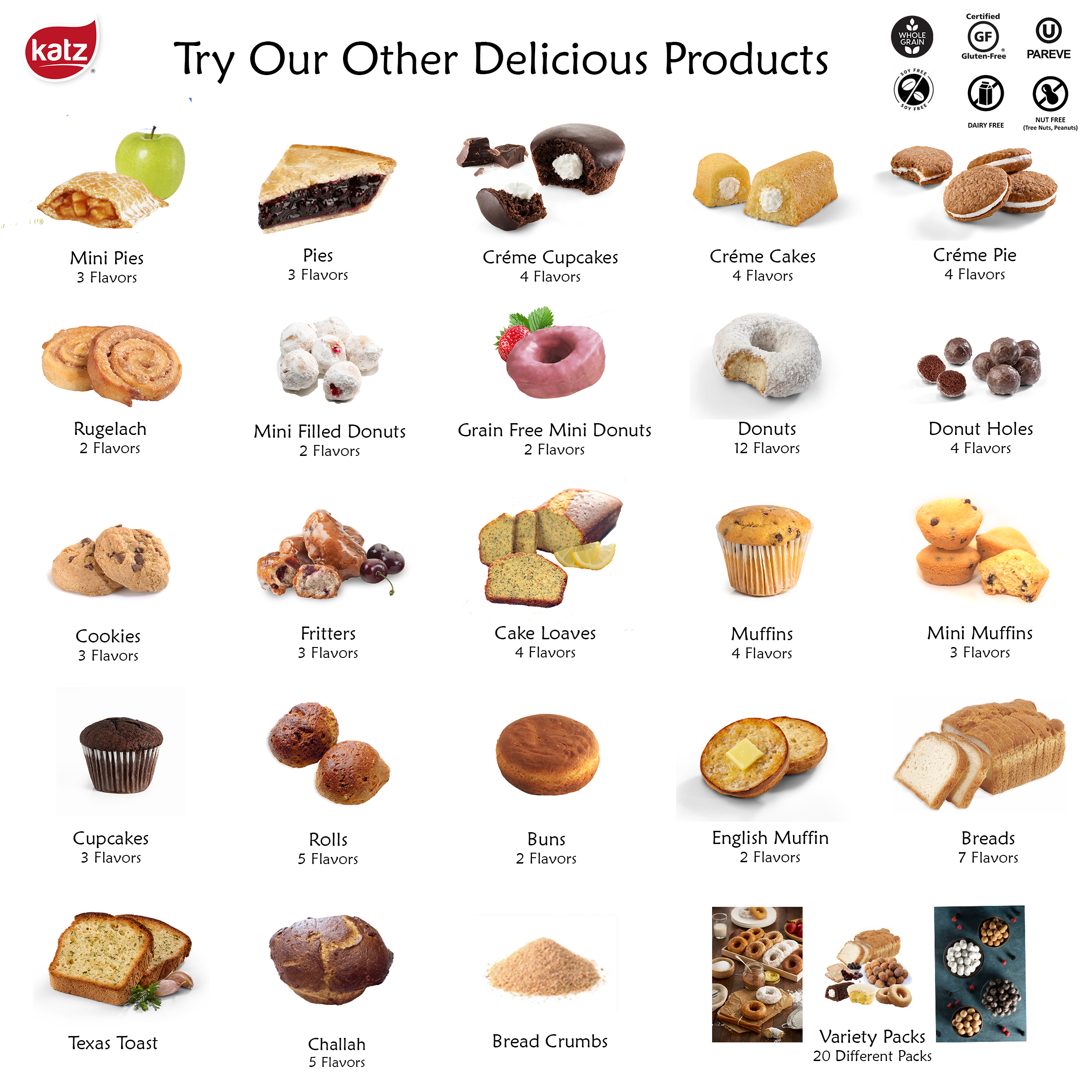 Katz Gluten Free Muffin Snacks | Gluten Free, Dairy Free, Nut Free, Soy Free, Kosher| 3 Pack thumbnail 2