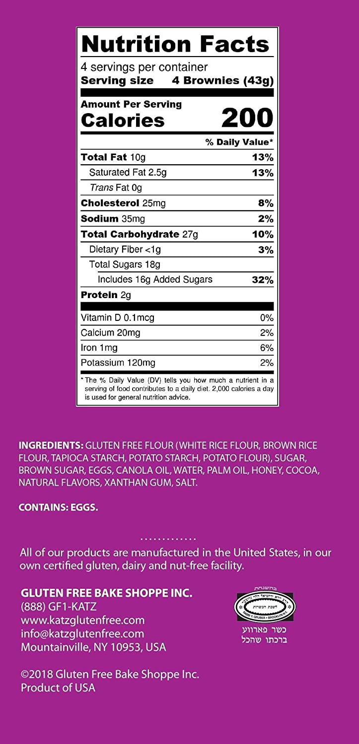 Katz Gluten Free Muffin Snacks | Gluten Free, Dairy Free, Nut Free, Soy Free, Kosher| 3 Pack thumbnail 4