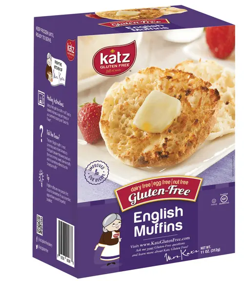 Katz Gluten Free English Muffins - 1 | Gluten Free, Dairy Free, Nut Free, Eggs Free, Kosher| 4 Pack thumbnail 2