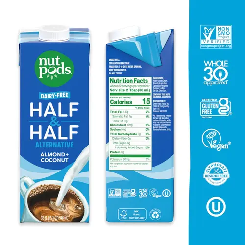 nutpods Half & Half Dairy-Free Coffee Creamer 32oz 3-pack thumbnail 2