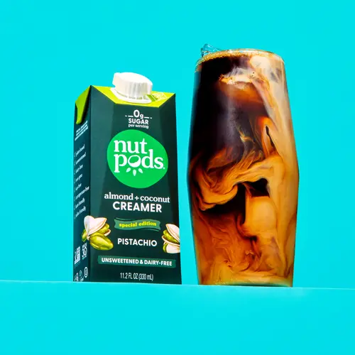 nutpods Pistachio Unsweetened Dairy-Free Coffee Creamer 11.2oz 4-pack thumbnail 3