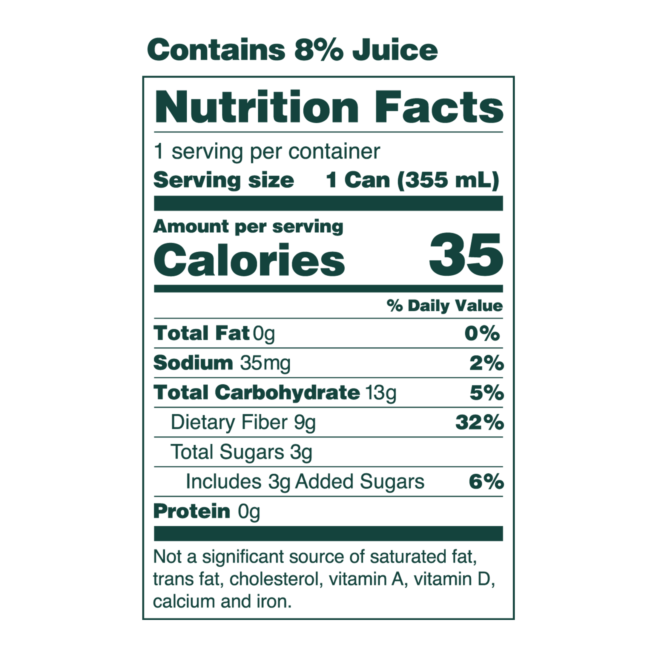 OLIPOP Prebiotic Soda, Tropical Punch, 12 fl oz thumbnail 2