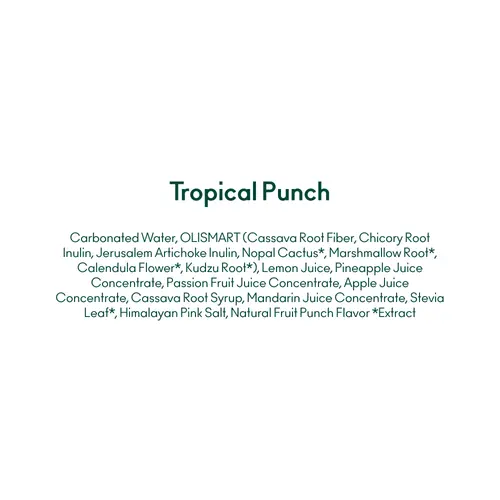 OLIPOP Prebiotic Soda, Tropical Punch, 12 fl oz thumbnail 3