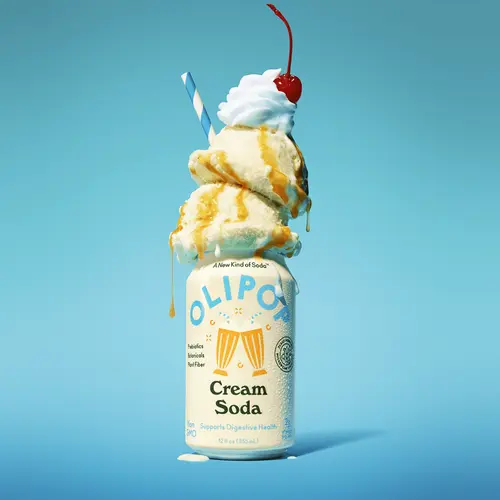 OLIPOP Prebiotic Soda, Cream Soda, 12 fl oz, Pantry Packs thumbnail 3
