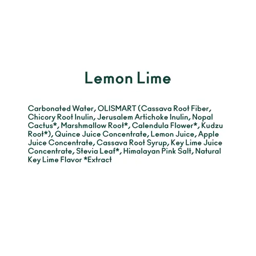 OLIPOP Prebiotic Soda, Lemon Lime, 12 fl oz, Pantry Packs thumbnail 3