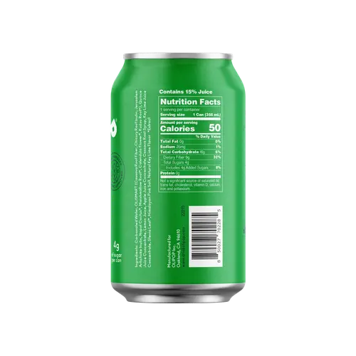 OLIPOP Prebiotic Soda, Lemon Lime, 12 fl oz, Pantry Packs thumbnail 4