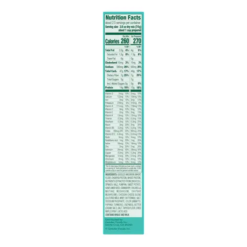 Goodles Mac & Cheese Cheddy Mac Noodles, Cheddar, Ziti, Shelf-Stable, 6 oz thumbnail 2