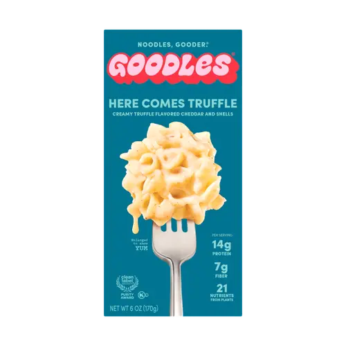 Goodles Mac & Cheese Here Comes Truffle, Creamy Black Truffle Cheddar, Shells, Shelf-Stable, 6 oz thumbnail 2