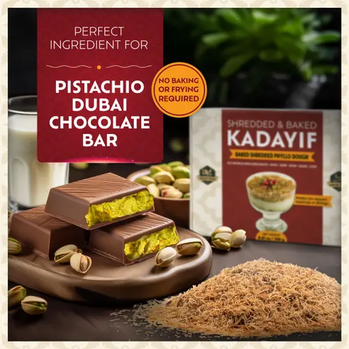 Eastanbul Baked & Shredded Kataifi for Dessert Filing, Shredded Fillo Dough, Kadayif Pastry Dough, Sprinkle, Filling, or Top thumbnail 4