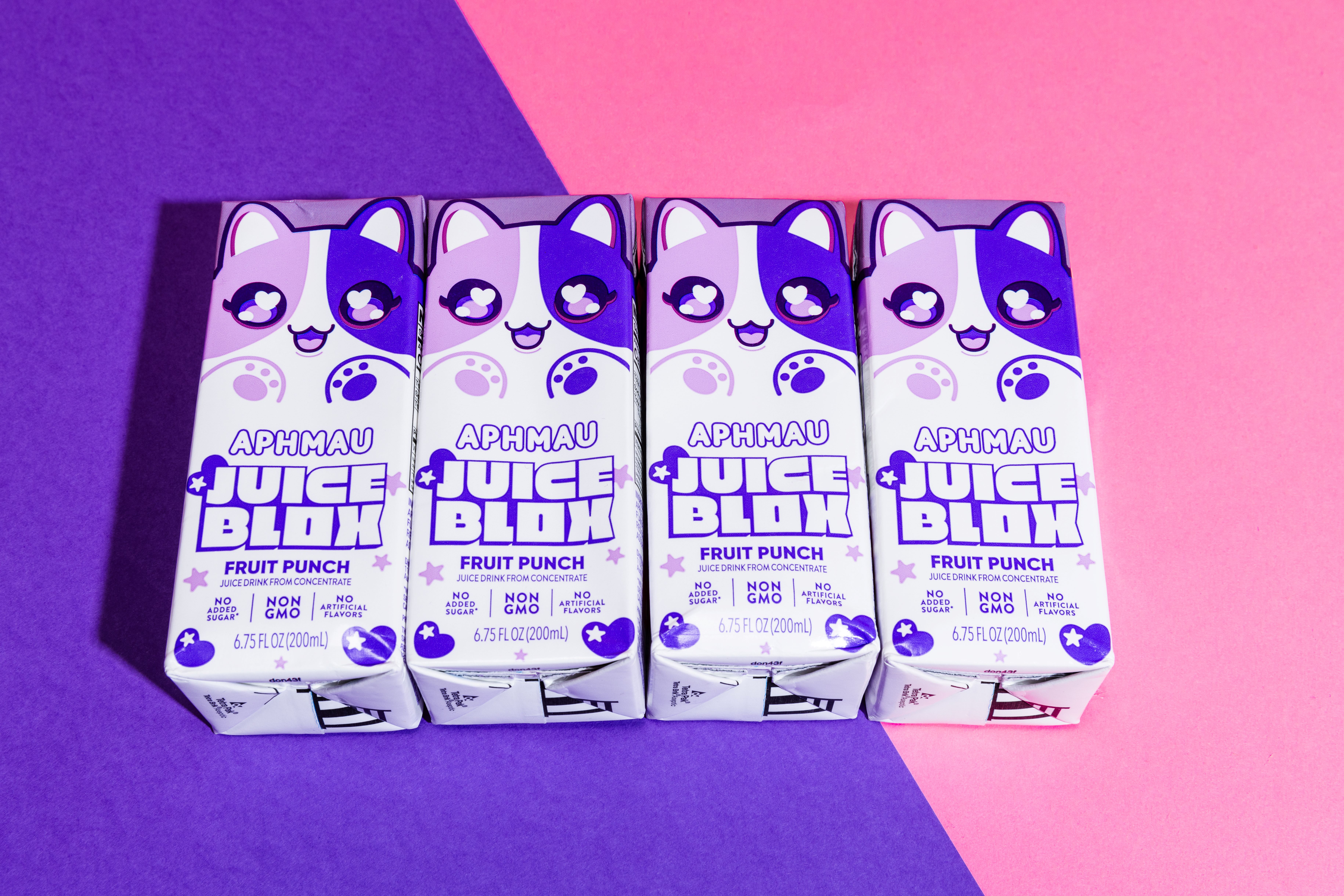 JuiceBlox Aphmau Fruit Punch Juice, 6.75 fl oz, 8 Count Boxes, Light thumbnail 3