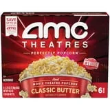 AMC Theatres Microwave Popcorn 6ct, Classic Butter