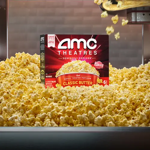 AMC Theatres Microwave Popcorn 6ct, Classic Butter thumbnail 2