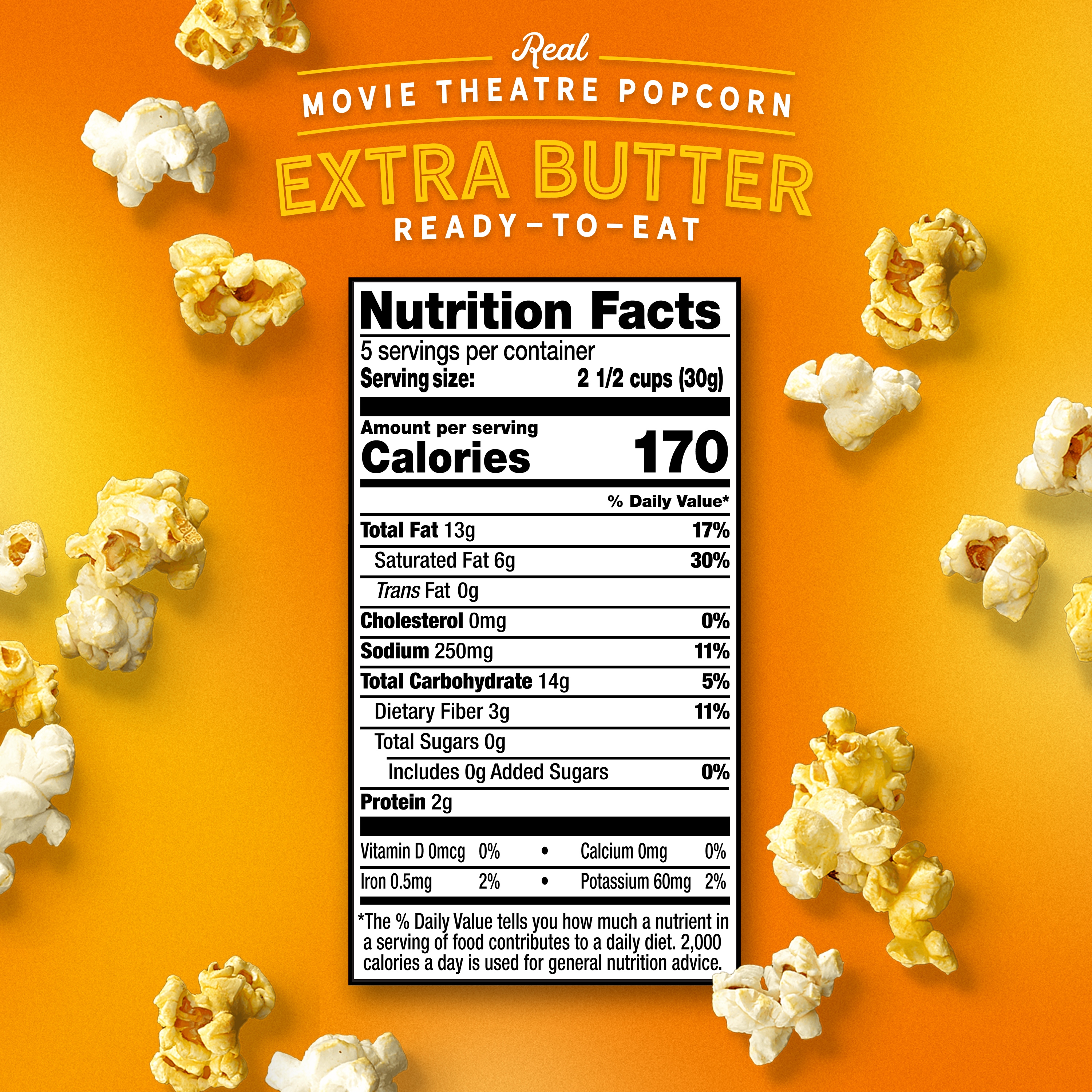 AMC Theatres Ready to Eat Popcorn, Extra Butter thumbnail 4