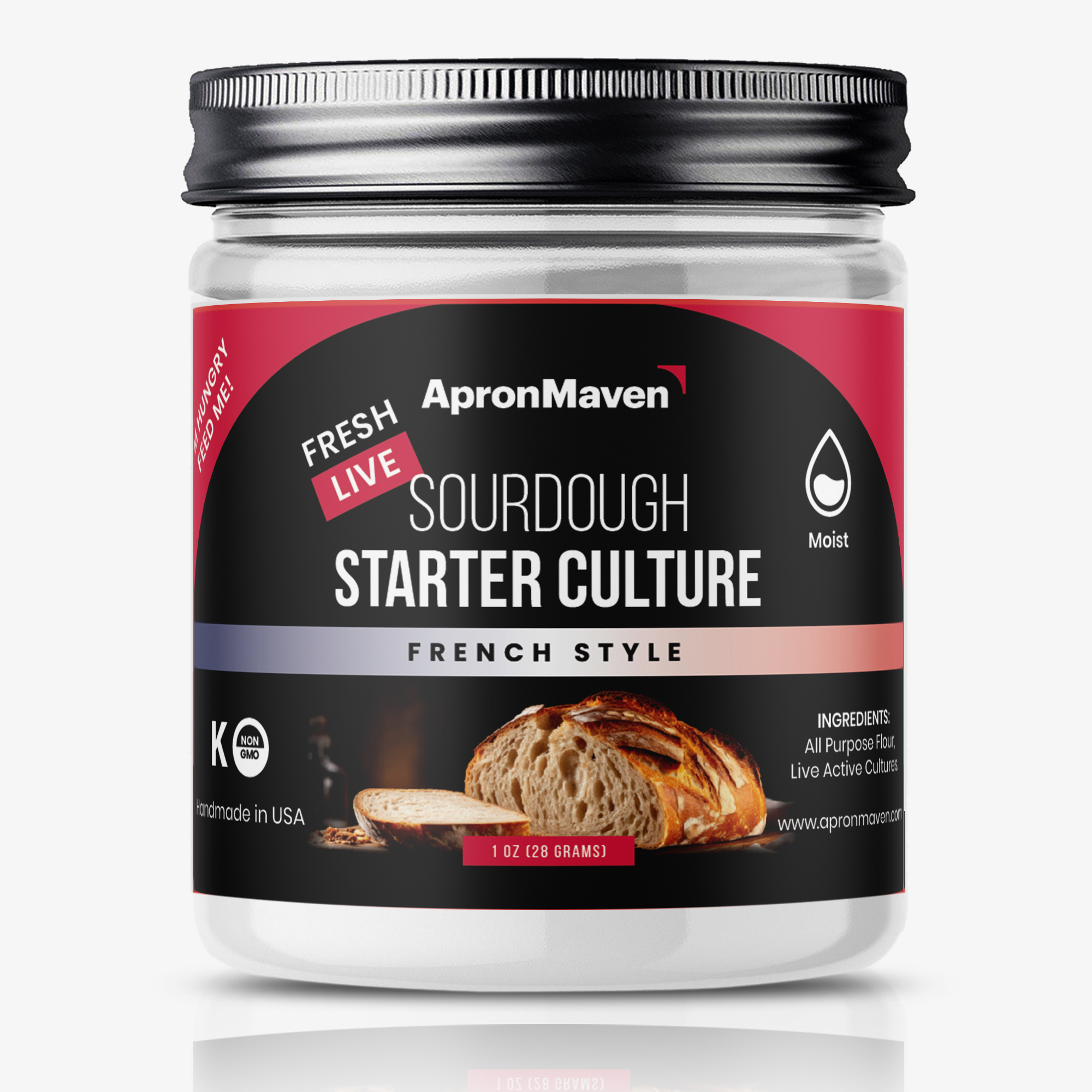 Apron Maven Premium Fresh Live Sourdough Starter Culture - 1 oz - Italian Ischia Island Style thumbnail 4