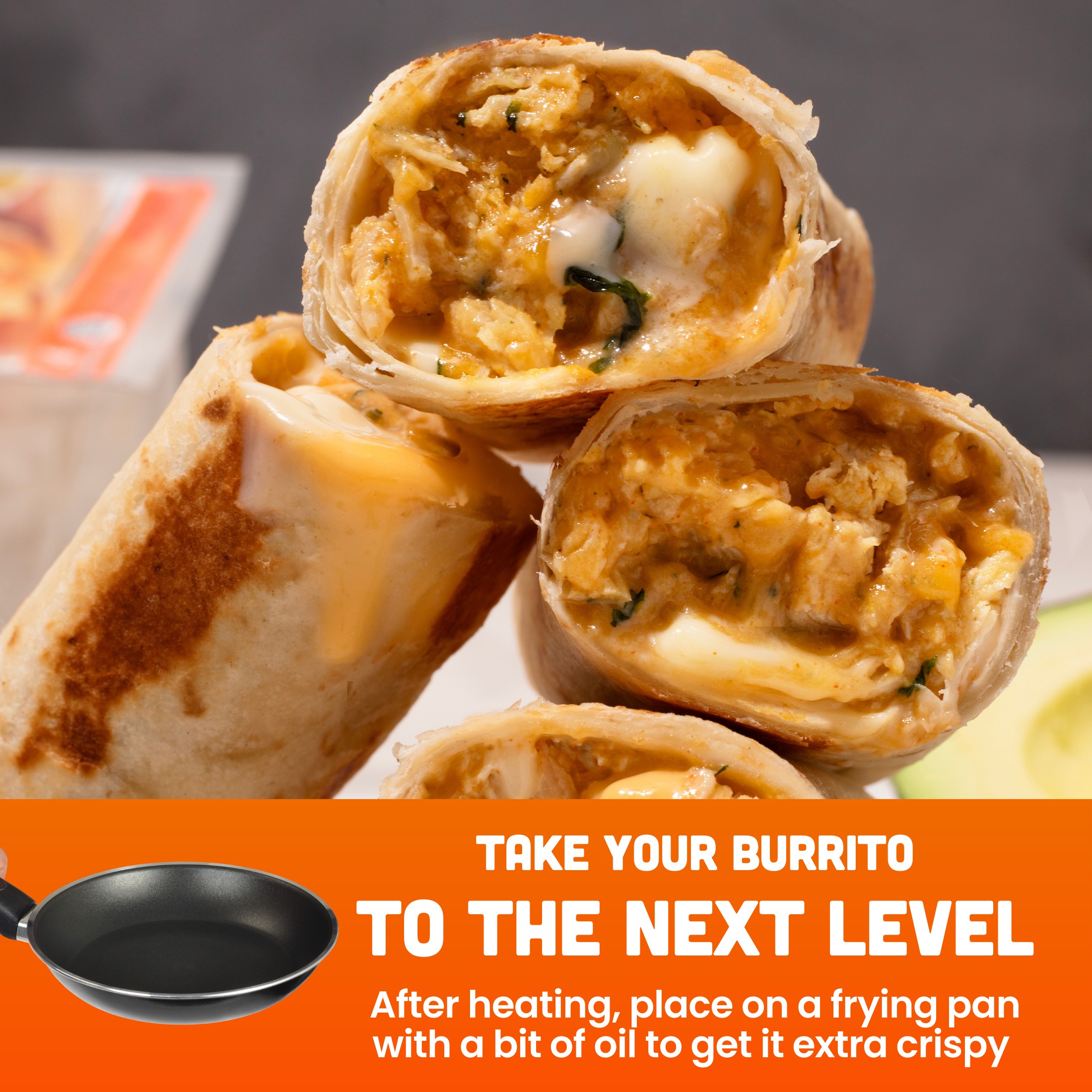 Realgood Foods Co. 3 Cheese Burritos, 3 Count, 15 oz (Refrigerated) thumbnail 4