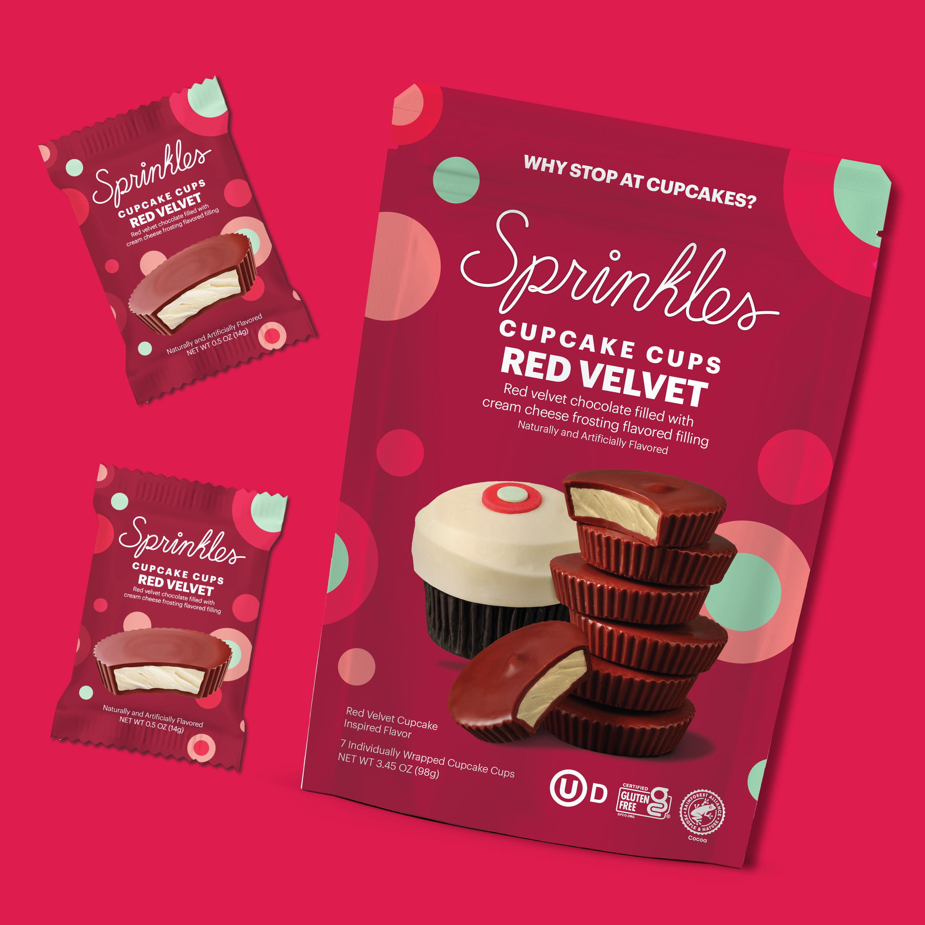 Sprinkles Premium Red Velvet Cupcake Cups, 3.45oz Pouch, Gluten Free thumbnail 2