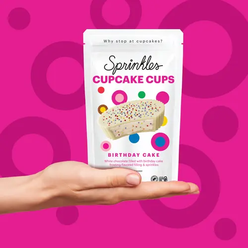 Sprinkles Premium Birthday Cake Cupcake Cups, 3.45oz Pouch, Gluten Free, White Chocolate thumbnail 3